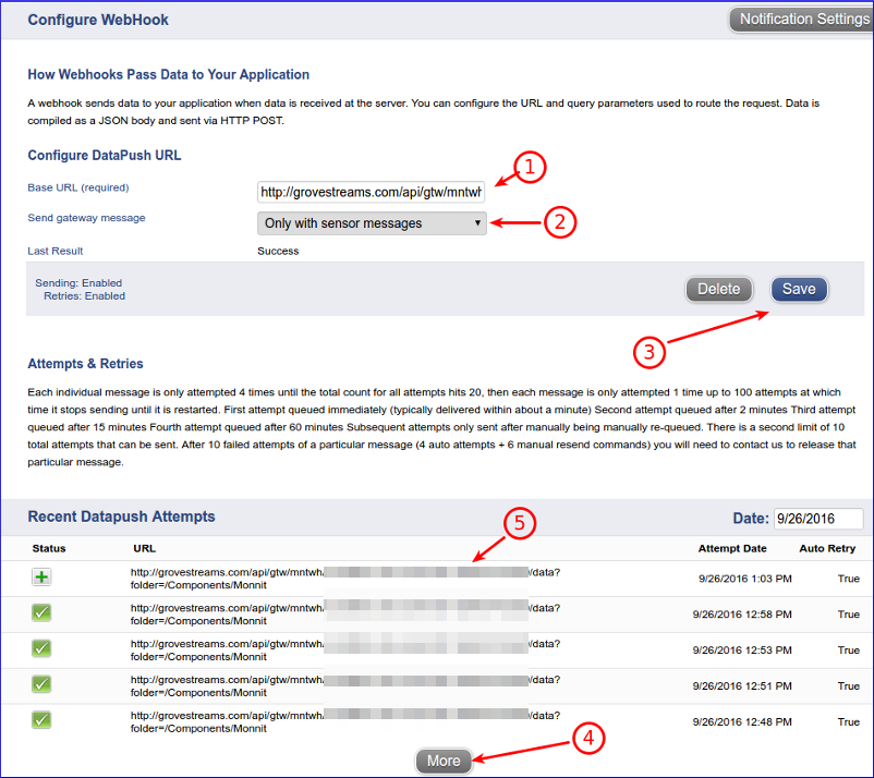 Monnit GroveStreams Webhook